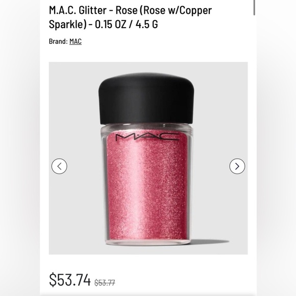 NEW M.A.C Glitter/Pigment - Rose with Copper Sparkle 4.5g - Picture 2 of 6